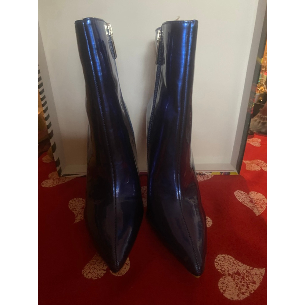 Women's Cape Robbin Blue Heeled Boots Size 6.5 - Picture 4 of 12